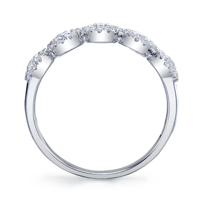 0.70CT 14K W/G DIAMOND LADY'S BAND