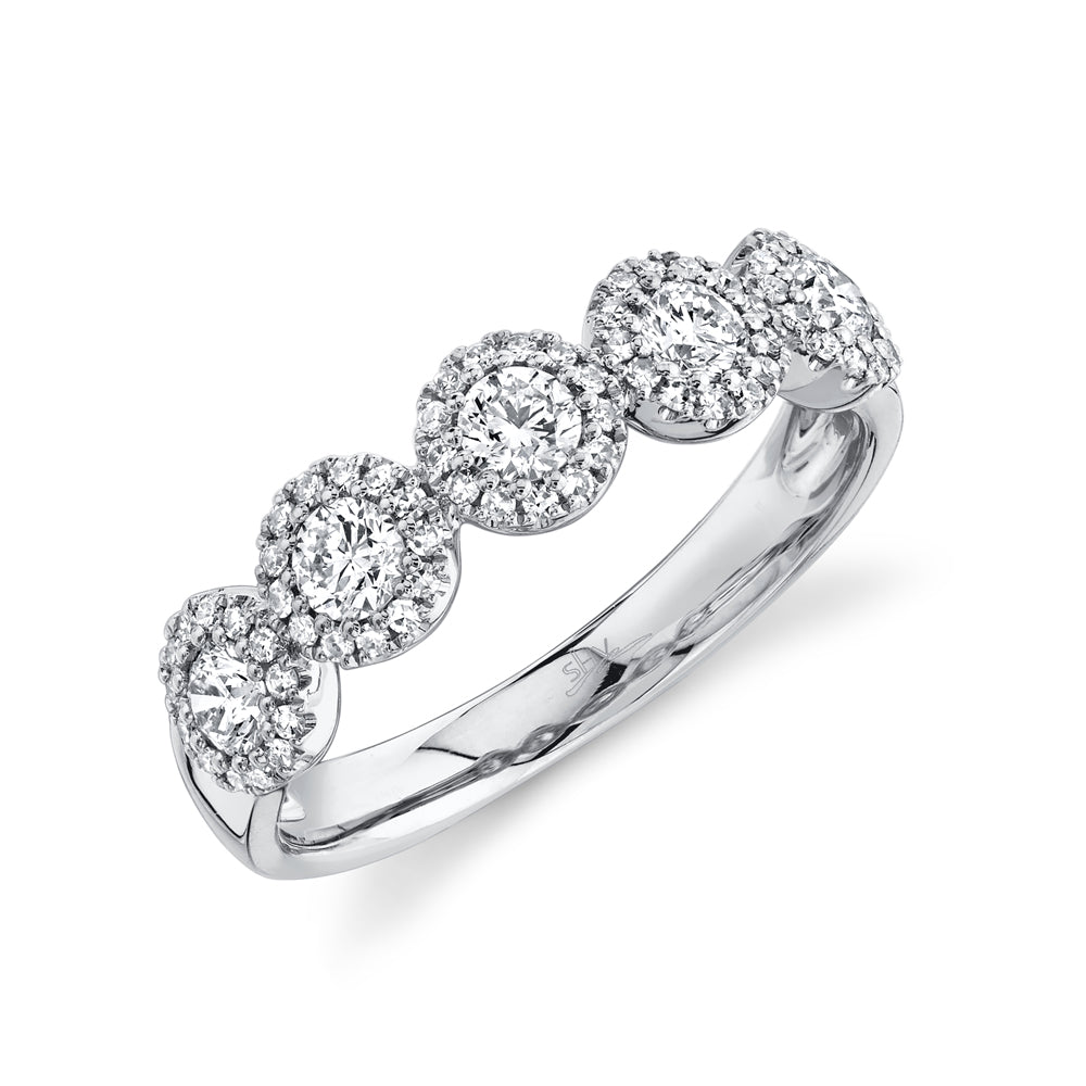 0.70CT 14K W/G DIAMOND LADY'S BAND SZ 6