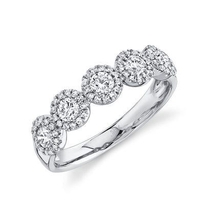 0.70CT 14K W/G DIAMOND LADY'S BAND SZ 6