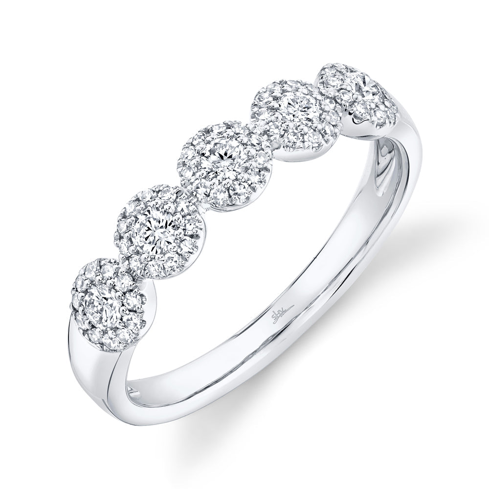 0.40CT 14K W/G DIAMOND LADY'S BAND SZ 6