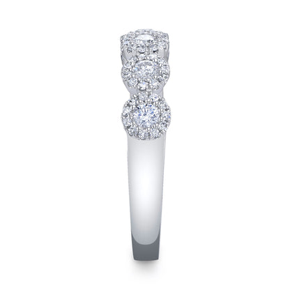 0.40CT 14K W/G DIAMOND LADY'S BAND