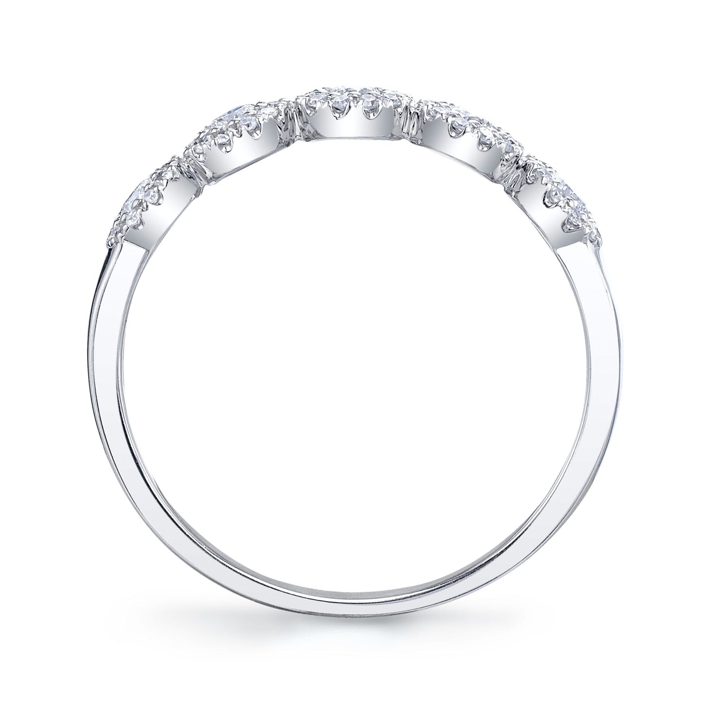 0.40CT 14K W/G DIAMOND LADY'S BAND