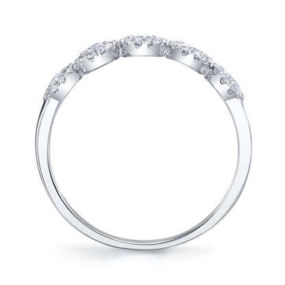 0.40CT 14K W/G DIAMOND LADY'S BAND