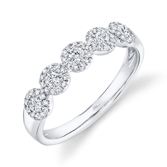 0.40CT 14K W/G DIAMOND LADY'S BAND SZ 6
