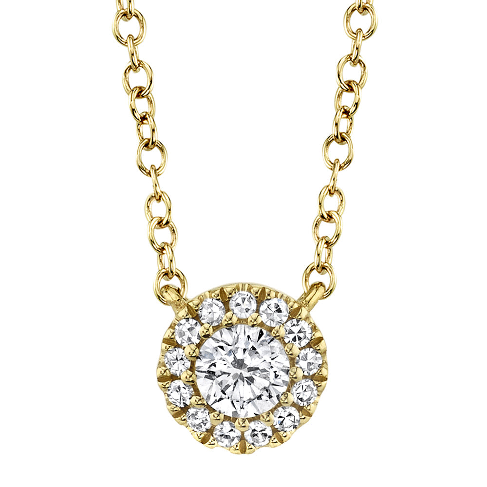 0.14CT 14K Y/G DIAMOND NECKLACE