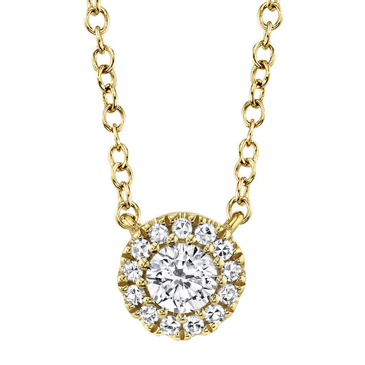 0.14CT 14K Y/G DIAMOND NECKLACE