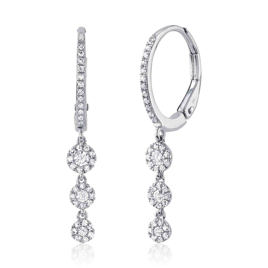 0.32CT 14K W/G DIAMOND EARRING