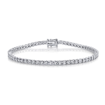 1.00CT 14K W/G DIAMOND TENNIS BRACELET