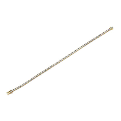 1.00CT 14K Y/G DIAMOND TENNIS BRACELET