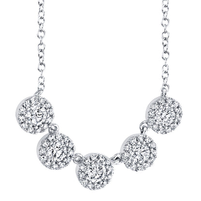 0.53CT 14K W/G DIAMOND NECKLACE