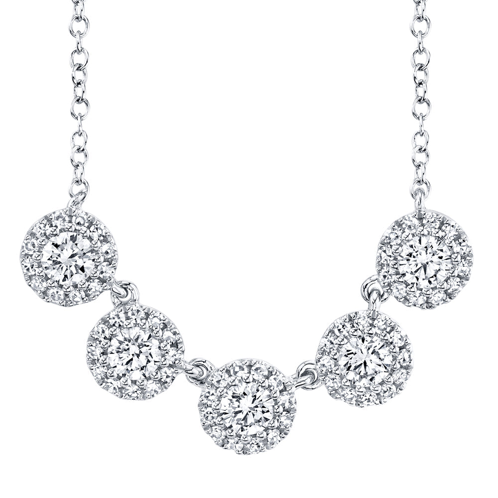 0.53CT 14K W/G DIAMOND NECKLACE