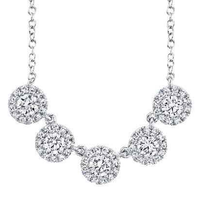 0.53CT 14K W/G DIAMOND NECKLACE