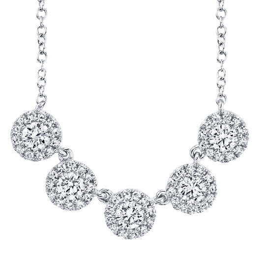 0.53CT 14K W/G DIAMOND NECKLACE