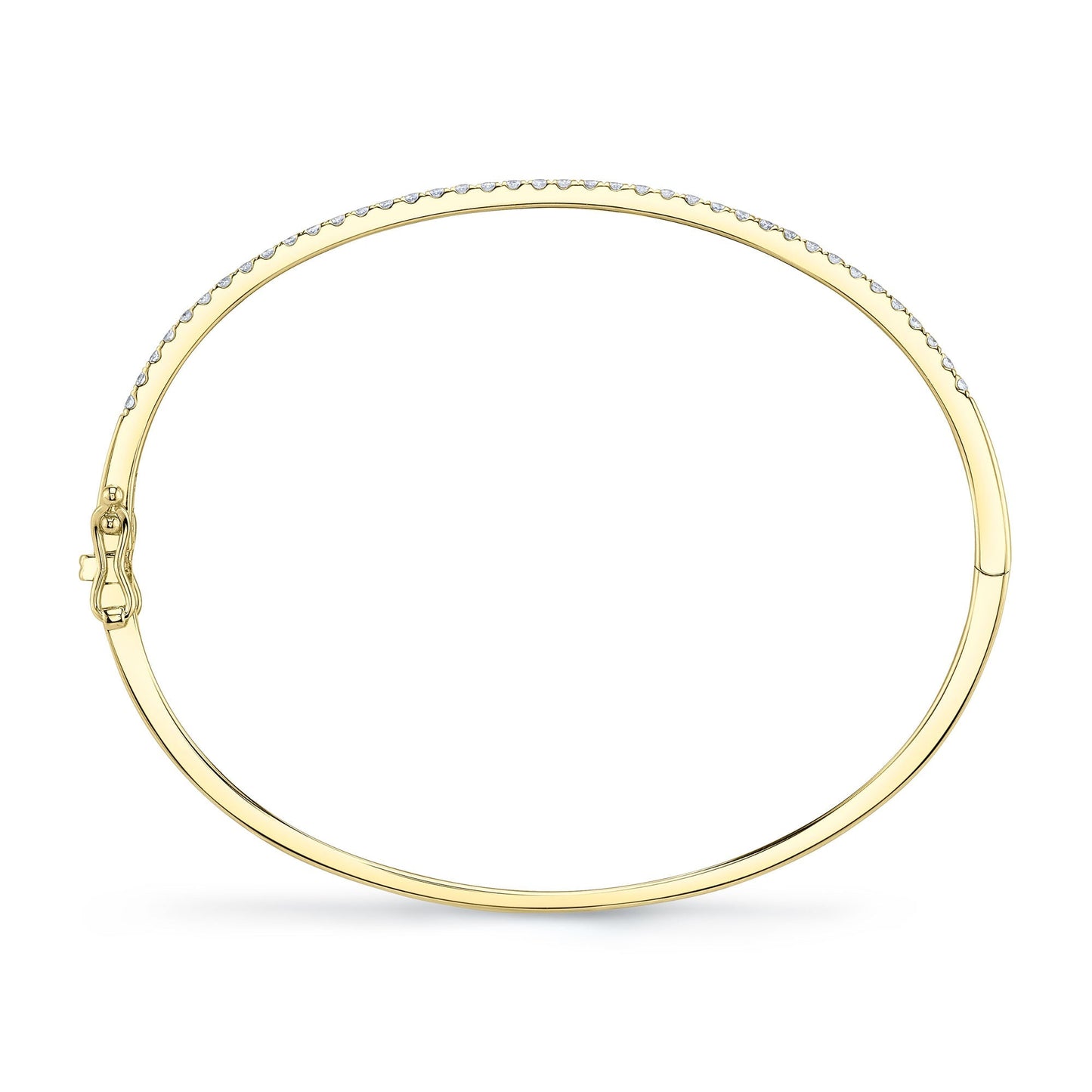 0.62CT 14K Y/G DIAMOND BANGLE