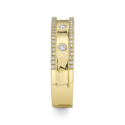 0.23CT 14K Y/G DIAMOND LADY'S RING
