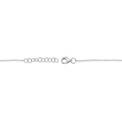 0.04CT 14K W/G DIAMOND INFINITY BRACELET