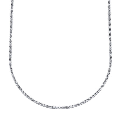 3.96CT 14K W/G DIAMOND TENNIS NECKLACE