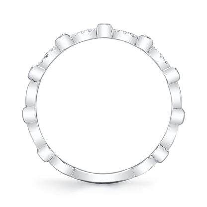 0.06CT 14K W/G DIAMOND LADY'S BAND