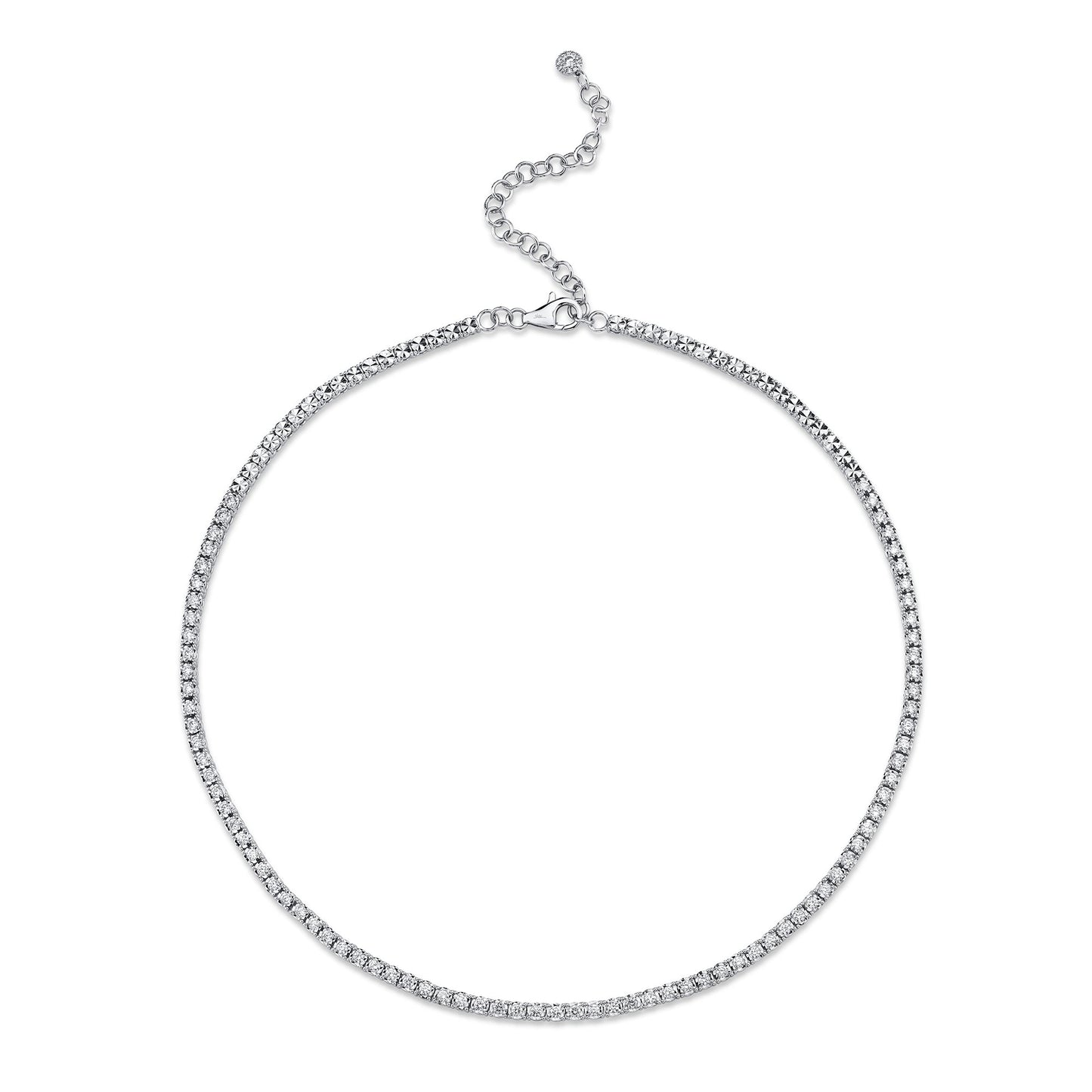 2.49CT 14K W/G DIAMOND TENNIS NECKLACE