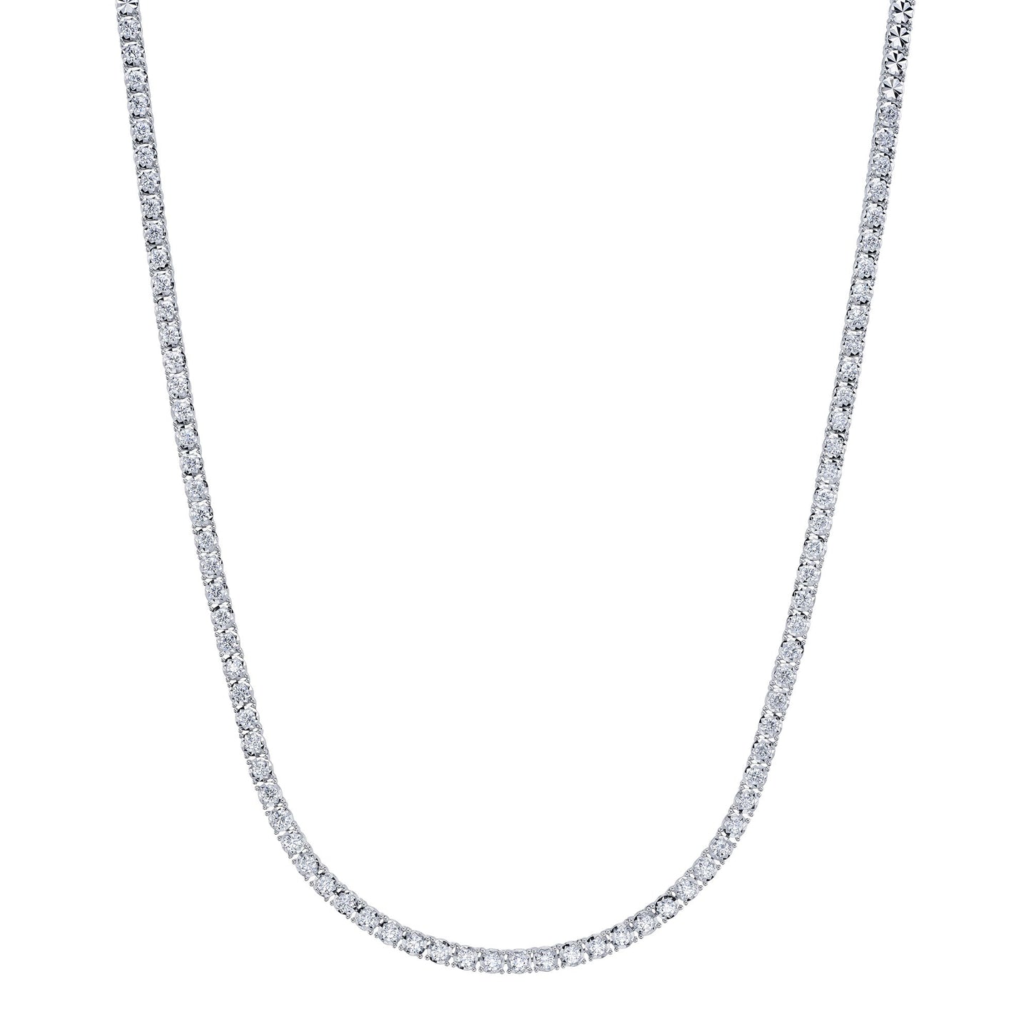 2.49CT 14K W/G DIAMOND TENNIS NECKLACE
