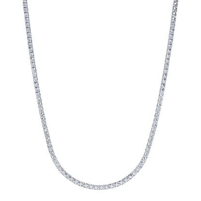 2.49CT 14K W/G DIAMOND TENNIS NECKLACE
