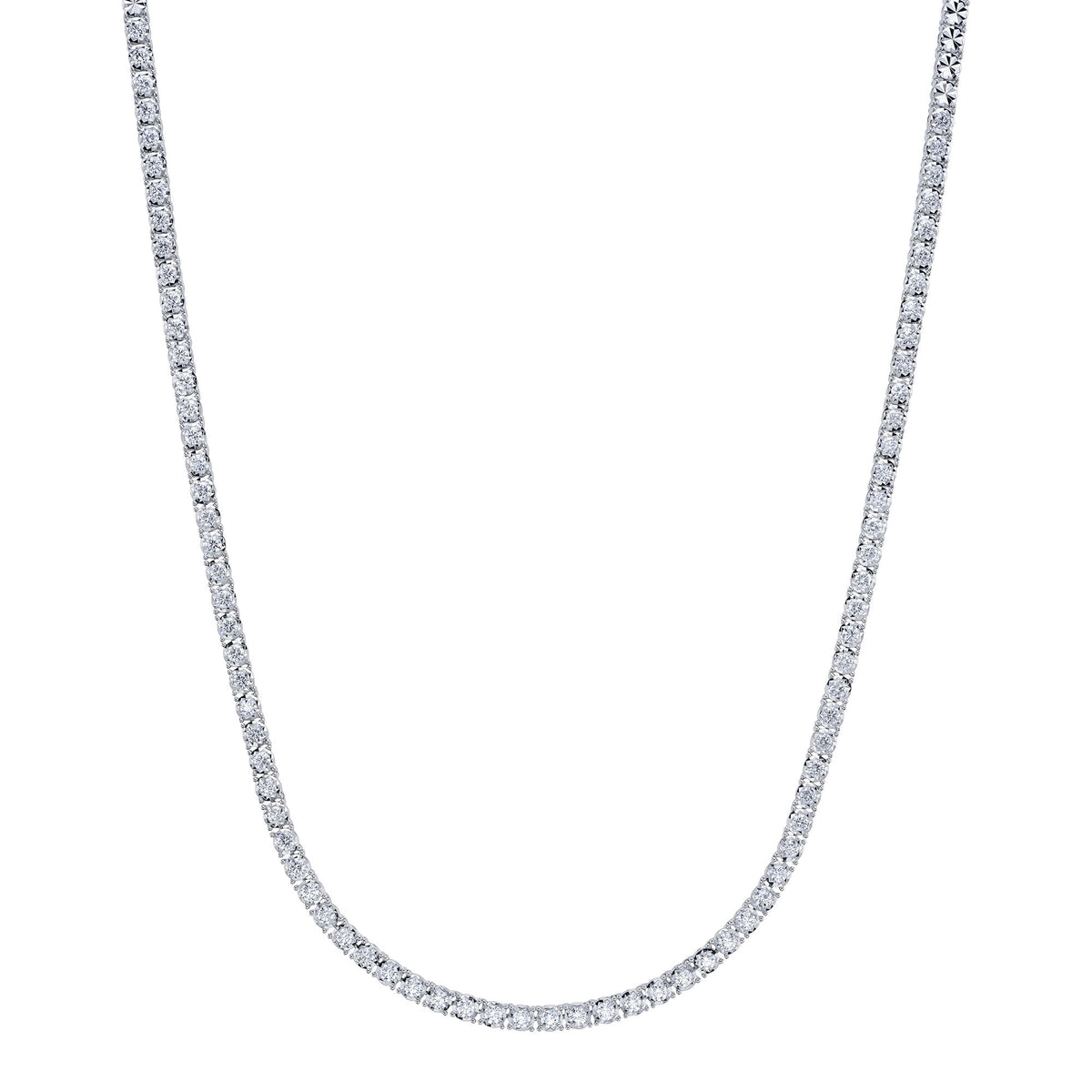 2.49CT 14K W/G DIAMOND TENNIS NECKLACE