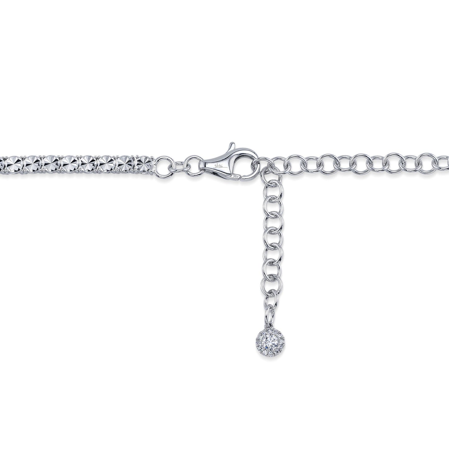 2.49CT 14K W/G DIAMOND TENNIS NECKLACE