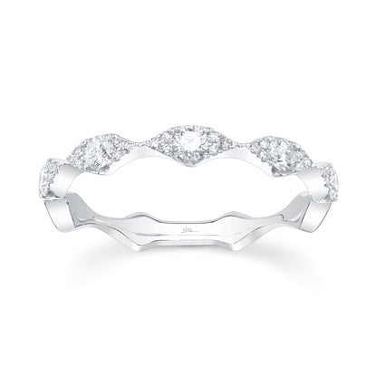 0.38CT 14K W/G DIAMOND LADY'S BAND