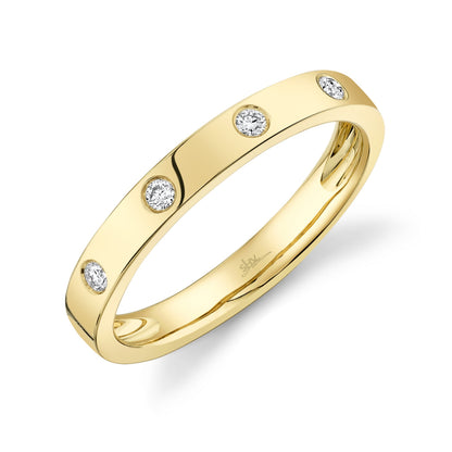 0.09CT 14K Y/G DIAMOND LADY'S BAND