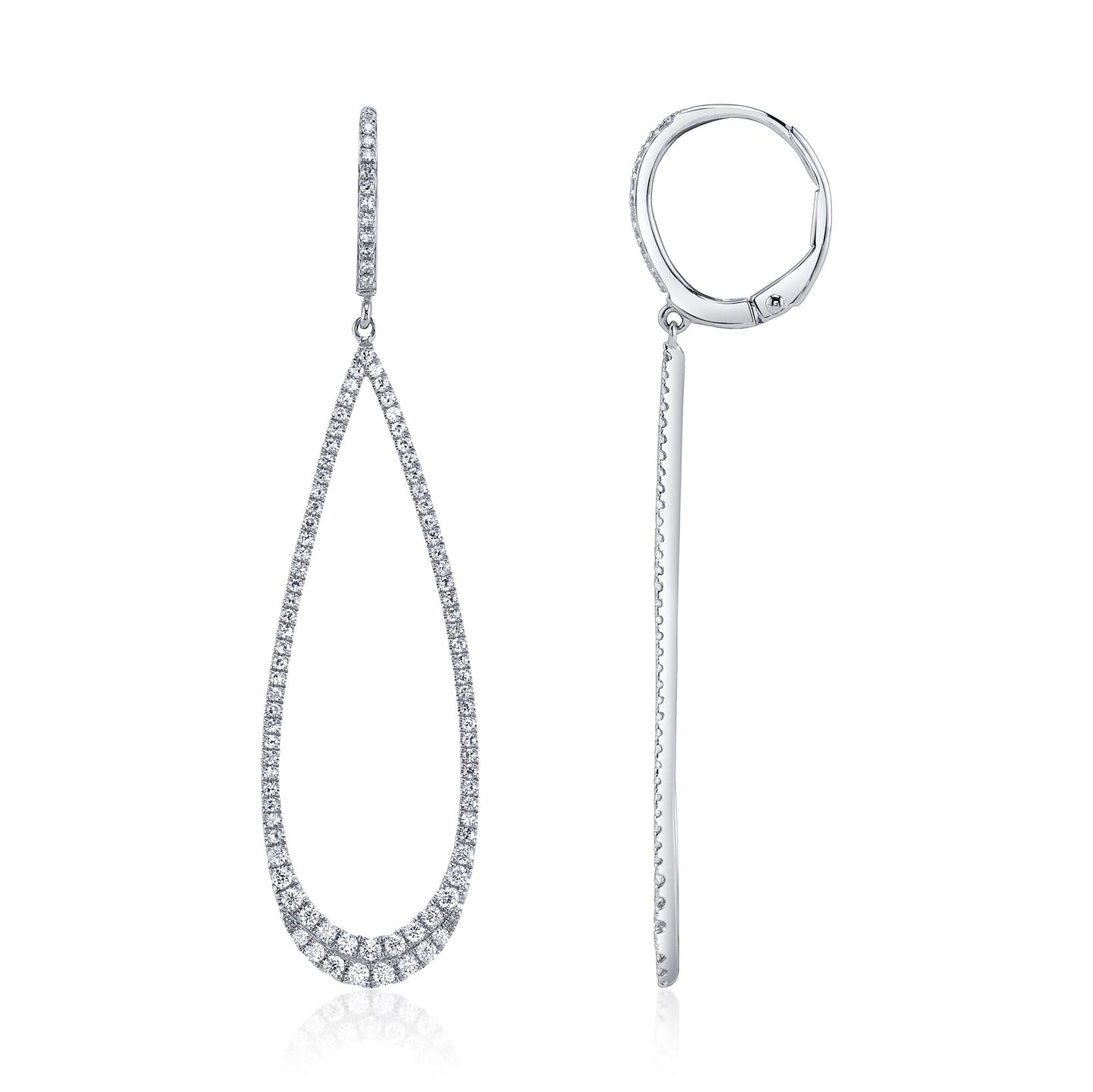 0.80CT 14K W/G DIAMOND EARRING