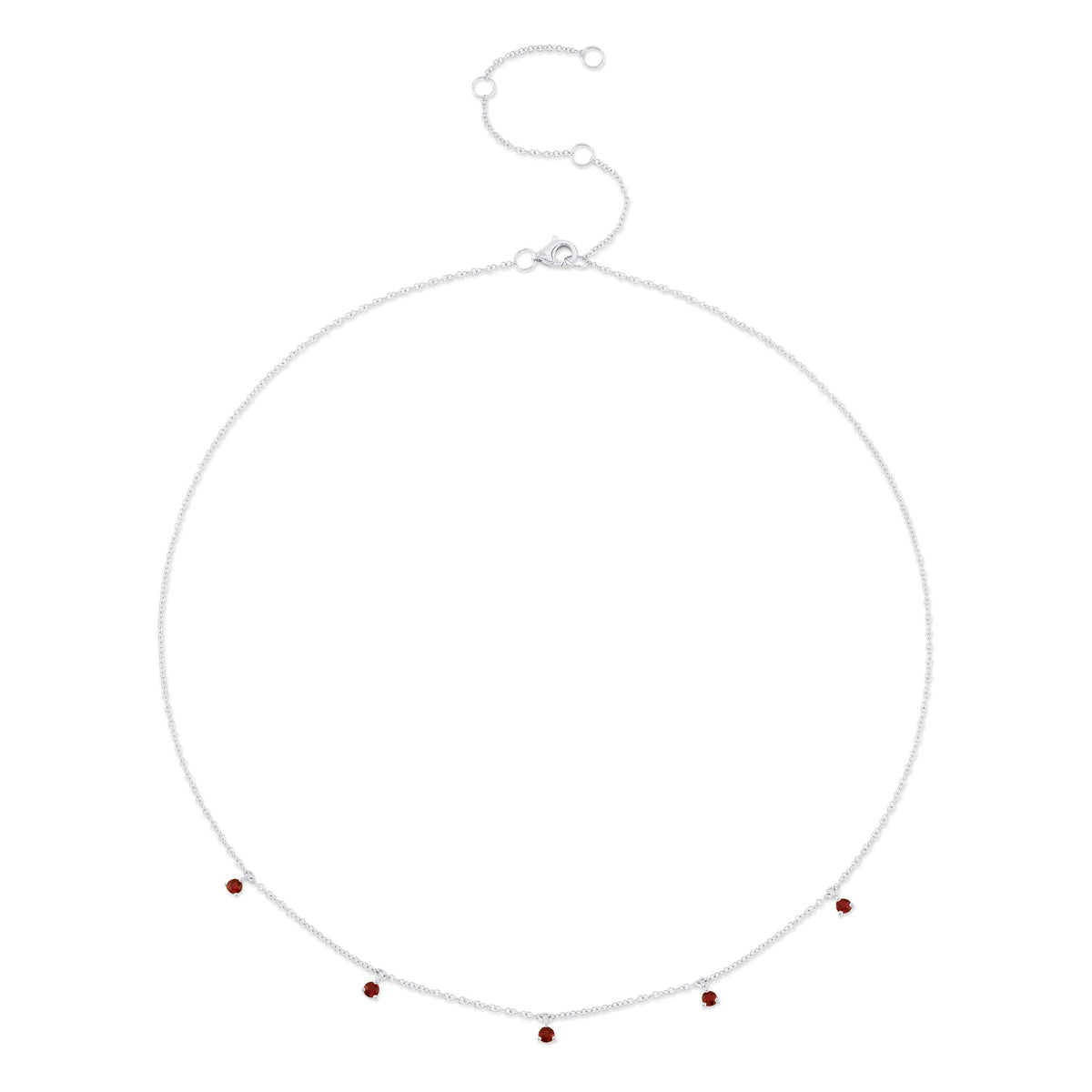 0.36CT 14K W/G RUBY NECKLACE