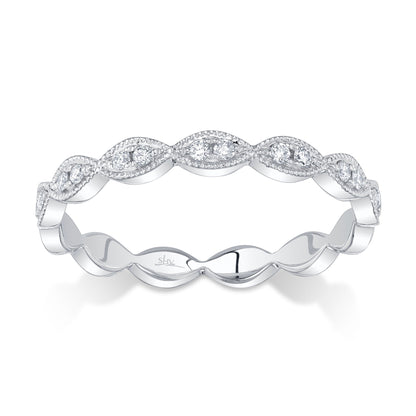 0.13CT 14K W/G DIAMOND LADY'S BAND
