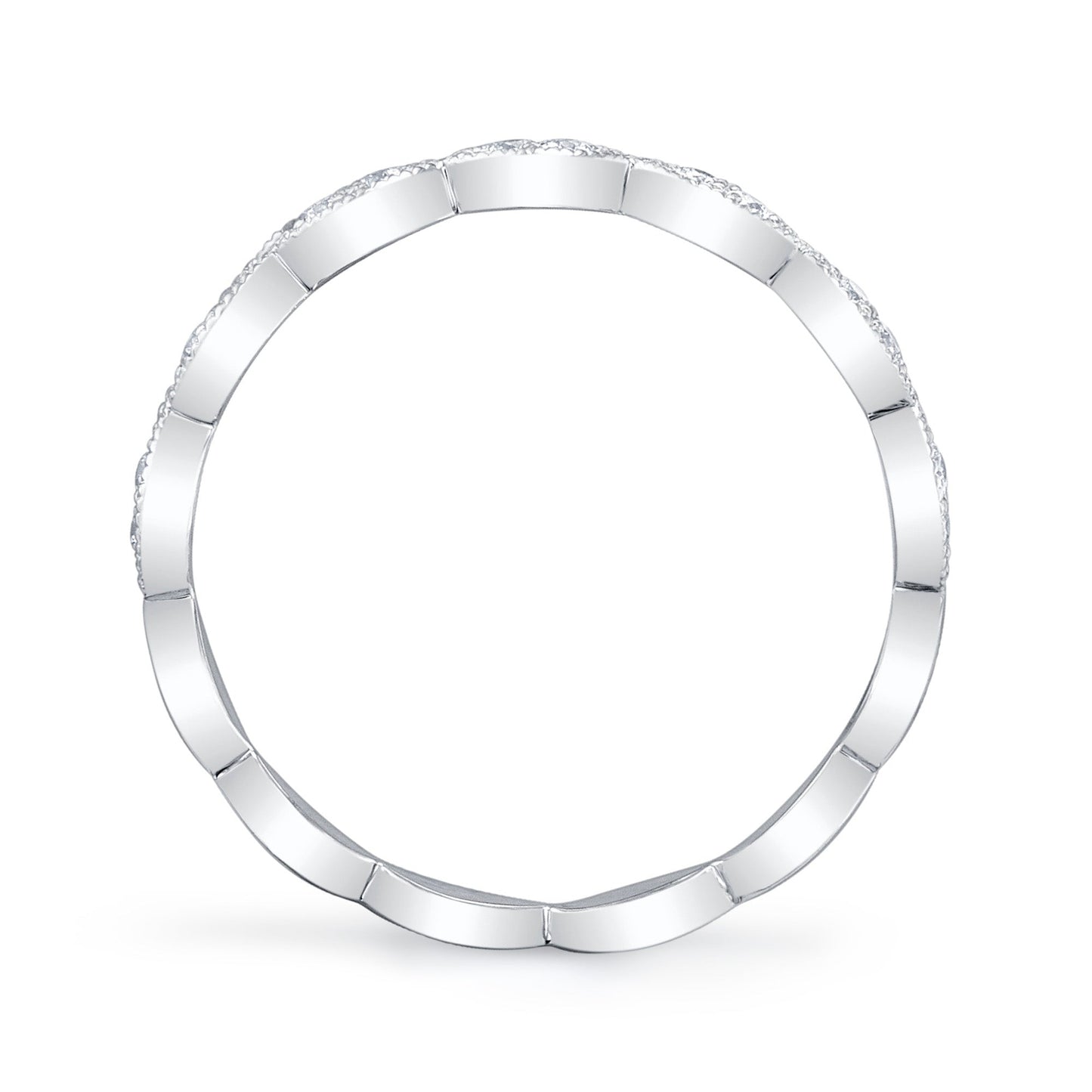 0.13CT 14K W/G DIAMOND LADY'S BAND