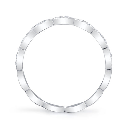 0.13CT 14K W/G DIAMOND LADY'S BAND