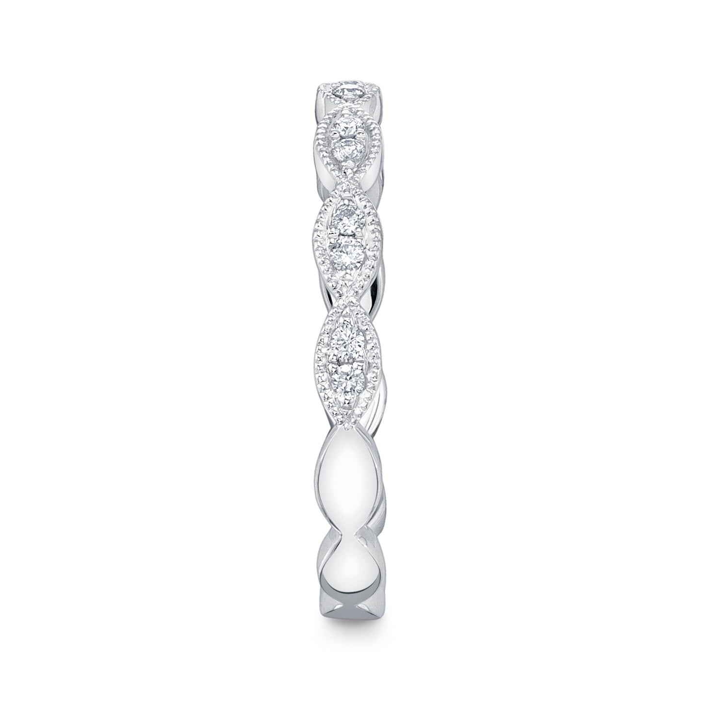 0.13CT 14K W/G DIAMOND LADY'S BAND