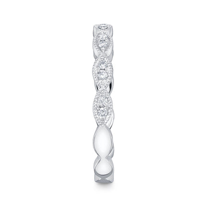 0.13CT 14K W/G DIAMOND LADY'S BAND