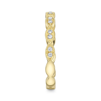 0.13CT 14K Y/G DIAMOND LADY'S BAND