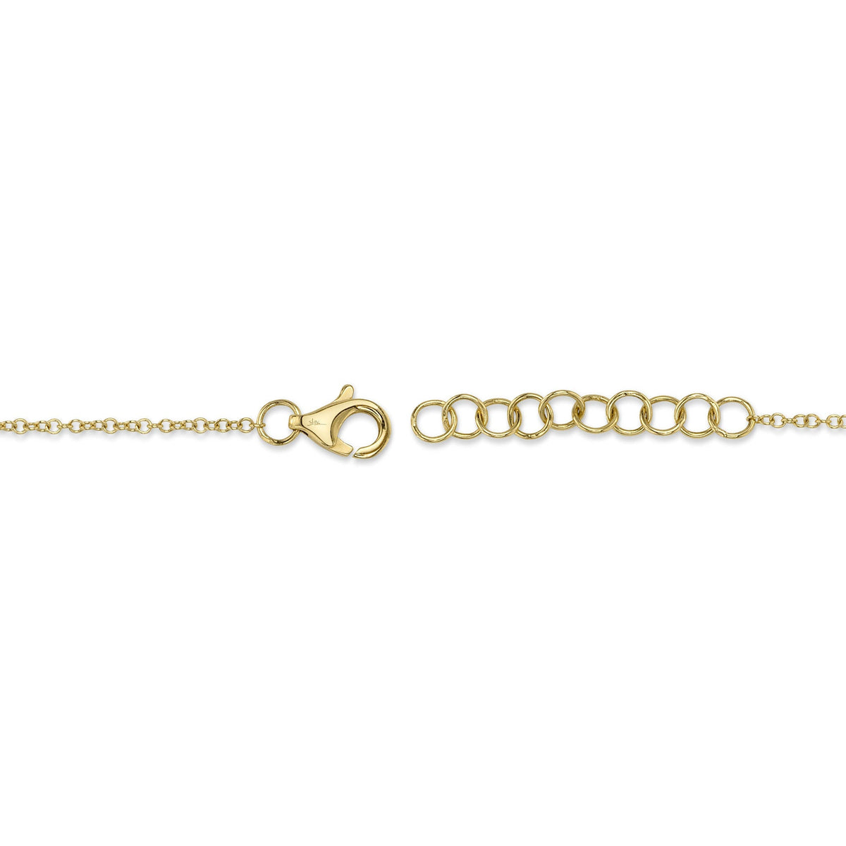 0.03CT 14K Y/G DIAMOND STAR OF DAVID BRACELET
