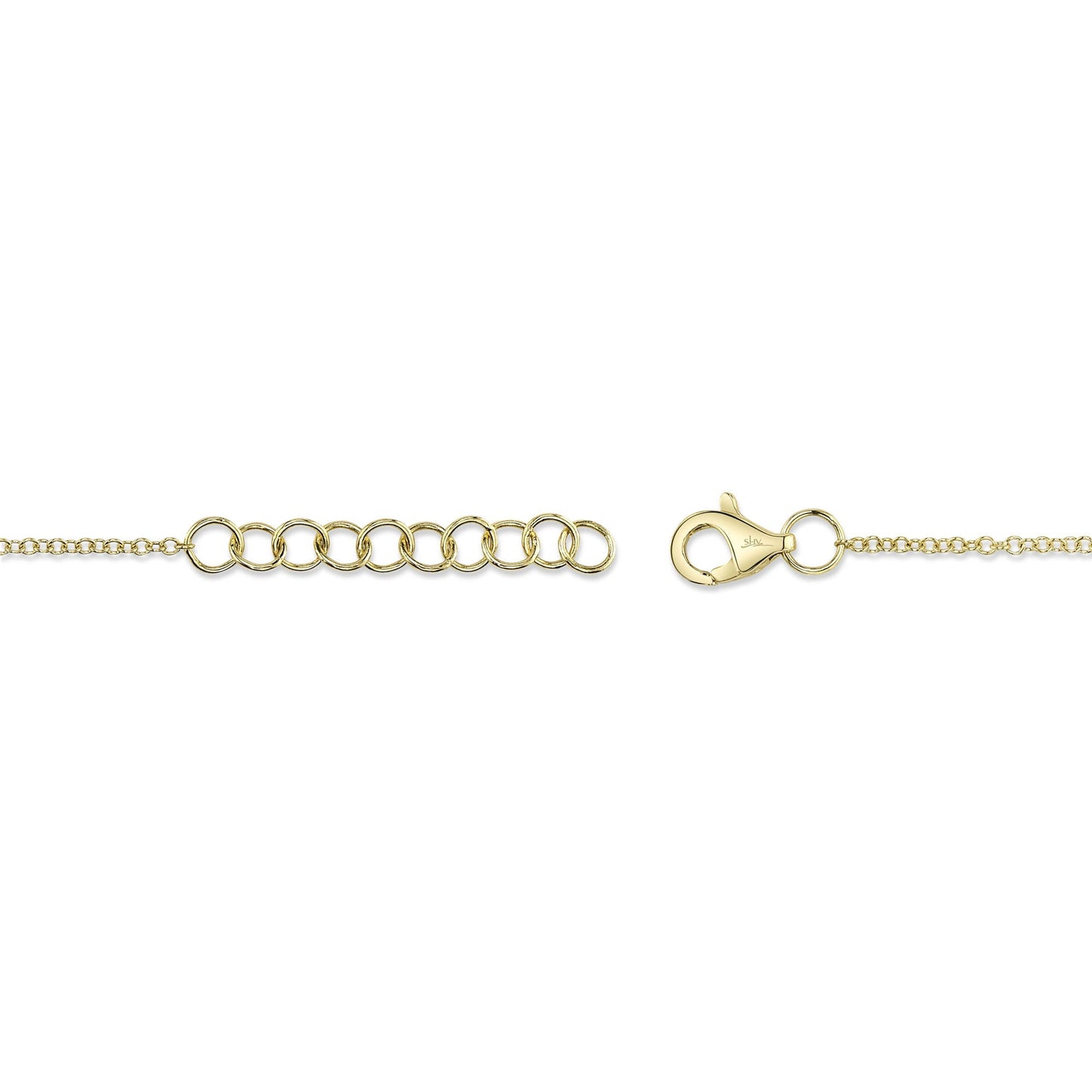 0.05CT 14K Y/G DIAMOND PAVE HEART BRACELET