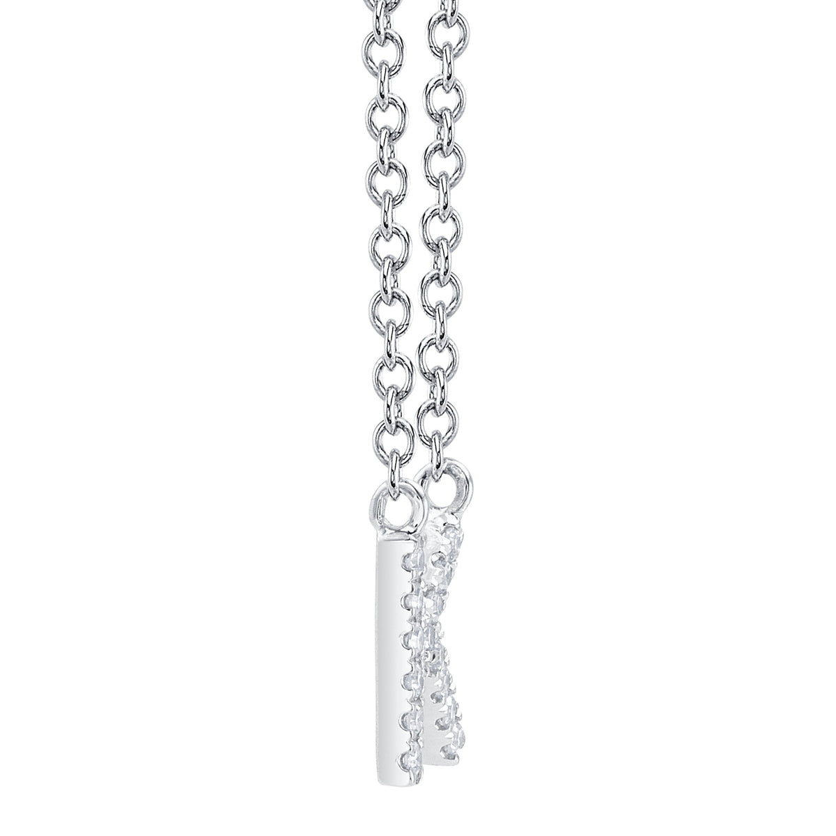 0.05CT 14K W/G DIAMOND NECKLACE - INITIAL K