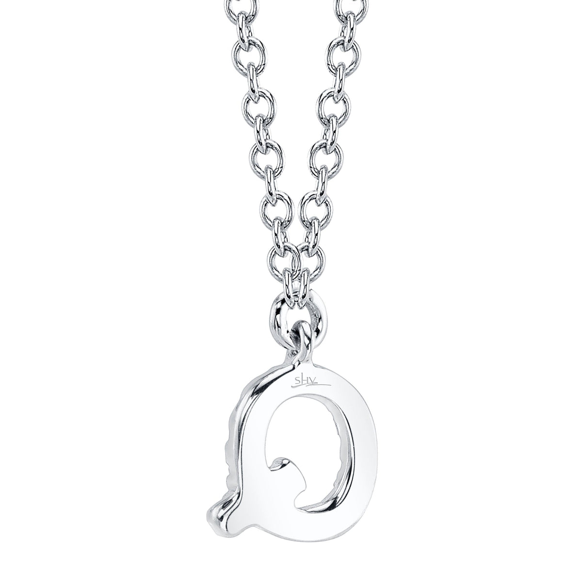 0.05CT 14K W/G DIAMOND NECKLACE - INITIAL Q