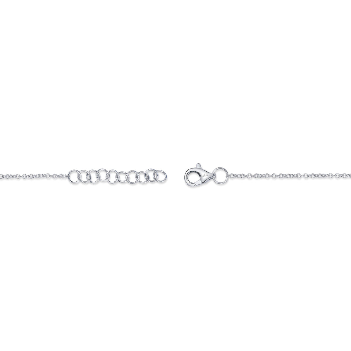 0.06CT 14K W/G DIAMOND BEZEL BRACELET