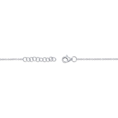 0.06CT 14K W/G DIAMOND BEZEL BRACELET