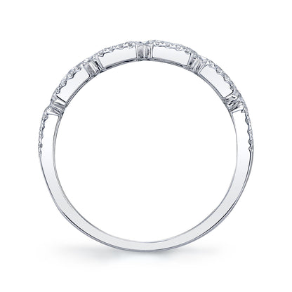 0.46CT 14K W/G DIAMOND BAGUETTE RING