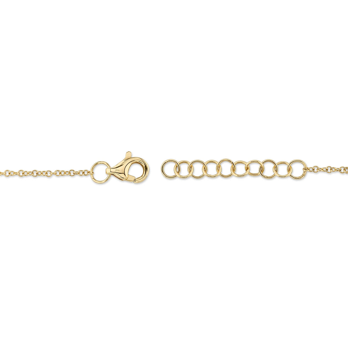 0.09CT DIAMOND & 0.56CT MOTHER OF PEARL 14K Y/G HEART BRACELET