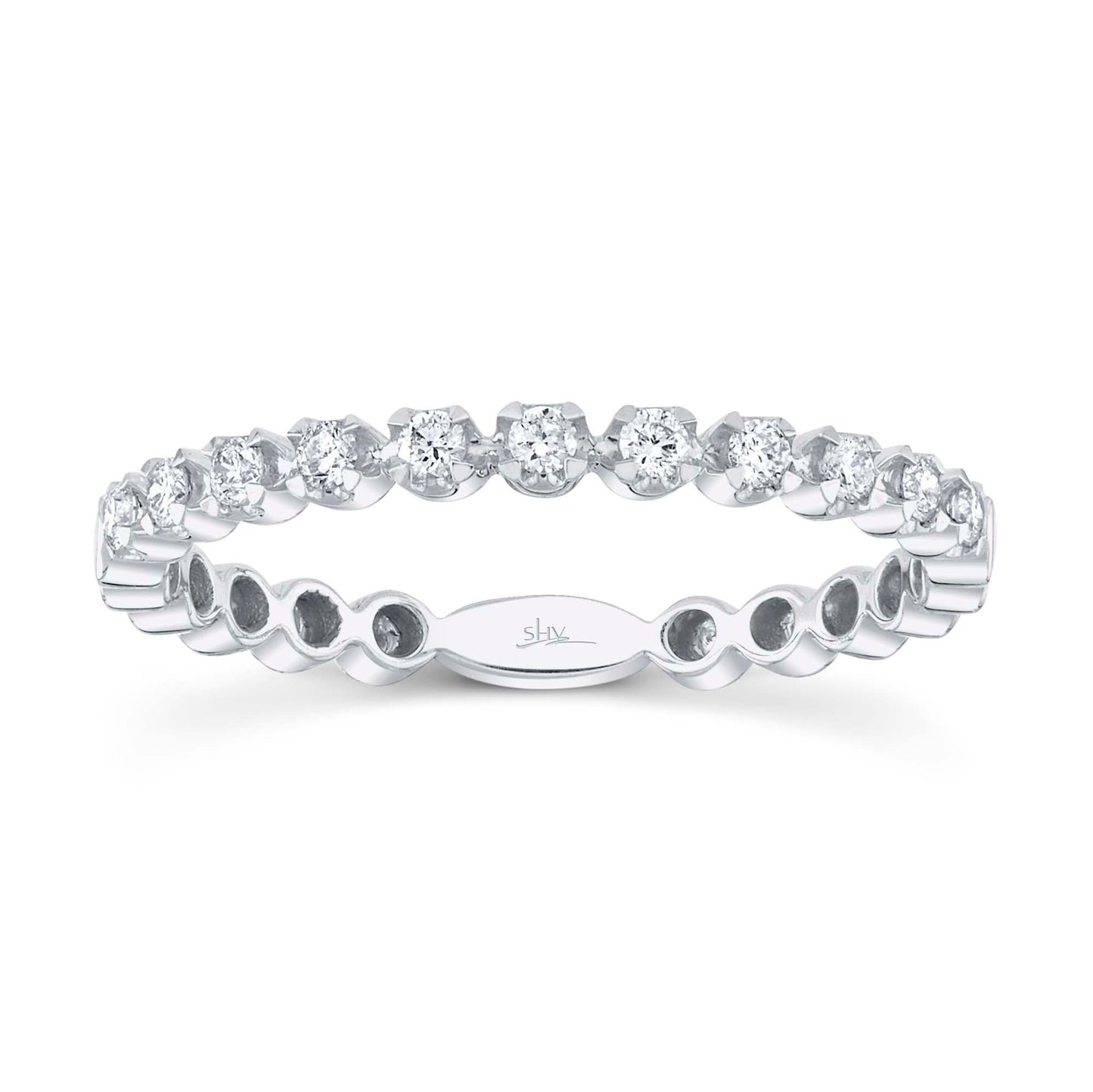 0.18CT 14K W/G DIAMOND LADY'S BAND