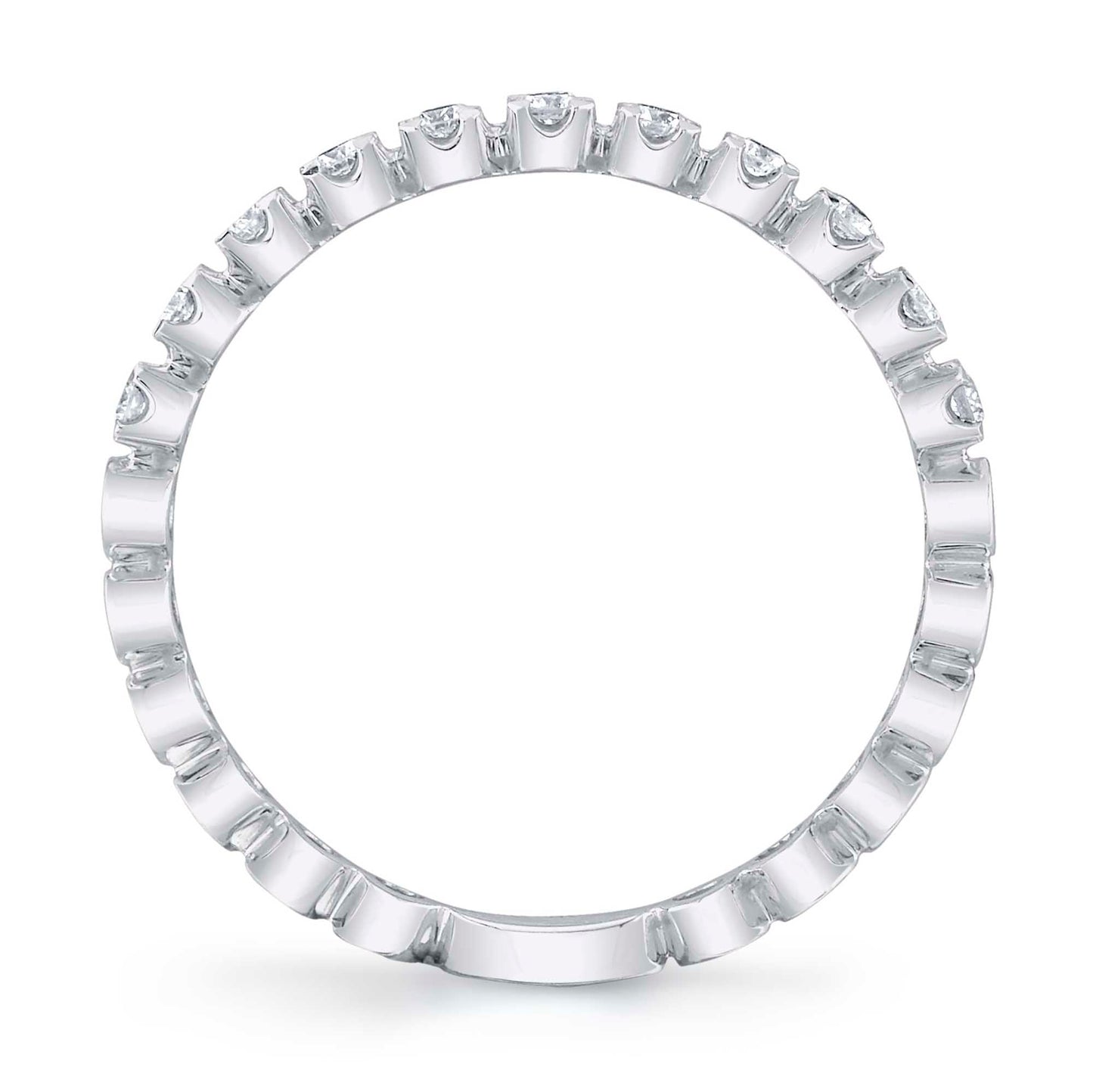 0.18CT 14K W/G DIAMOND LADY'S BAND
