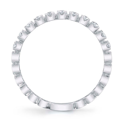 0.18CT 14K W/G DIAMOND LADY'S BAND