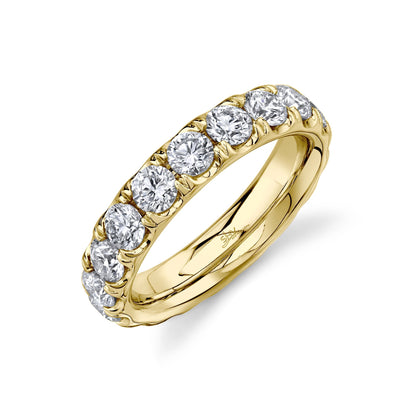 3.12CT 14K Y/G DIAMOND ETERNITY BAND SZ 4.5