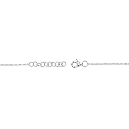 0.31CT 14K W/G DIAMOND CROWN SETTING BRACELET